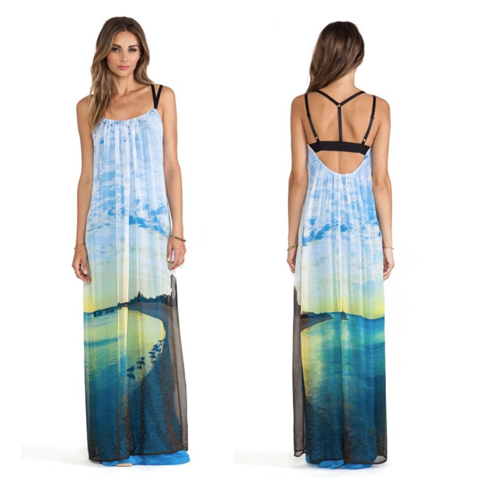 Twelfth Street by Cynthia Vincent Multi Strap Maxi Dress